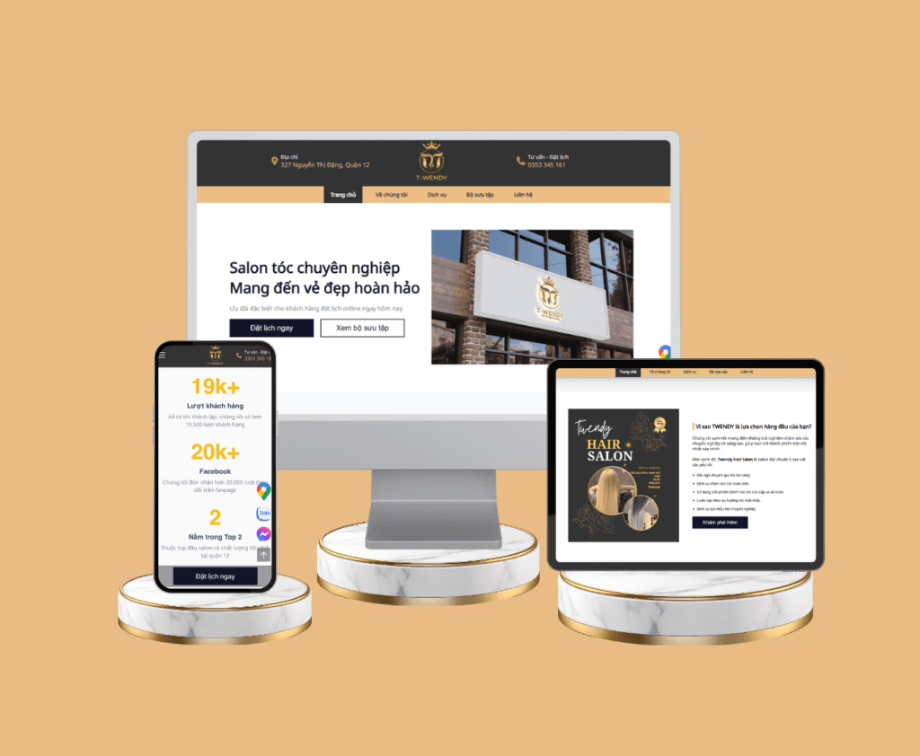 Website Salon Tóc