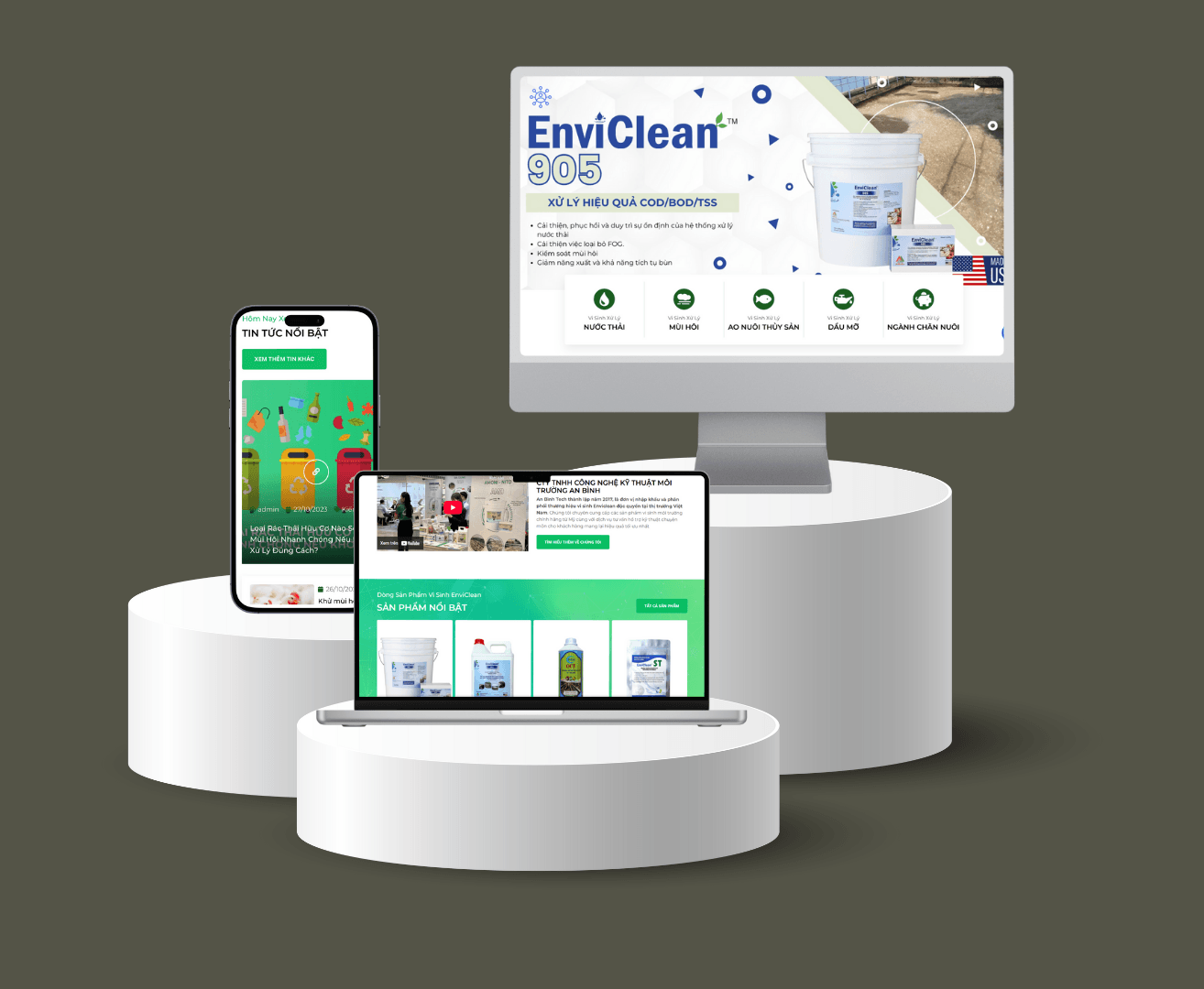 Website Sản Phẩm Vi SInh