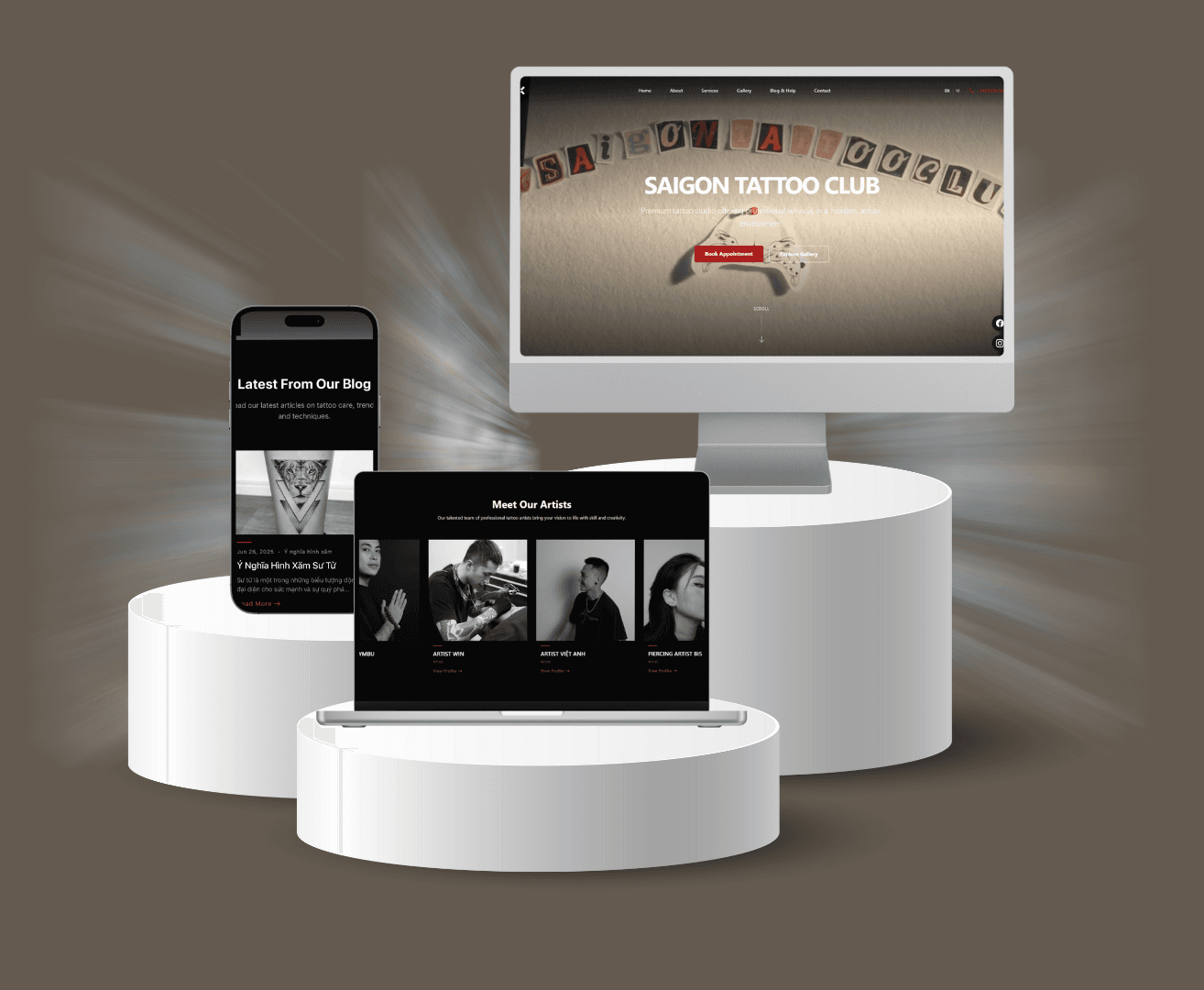 Website Saigon Tattoo Club